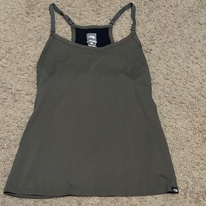 USED The North Face Olive Green Women's Tank Top